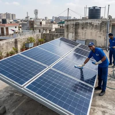 Solar Panel Cleaning service in Darbhanga