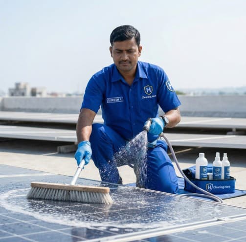 Solar Panel Cleaning service in Darbhanga