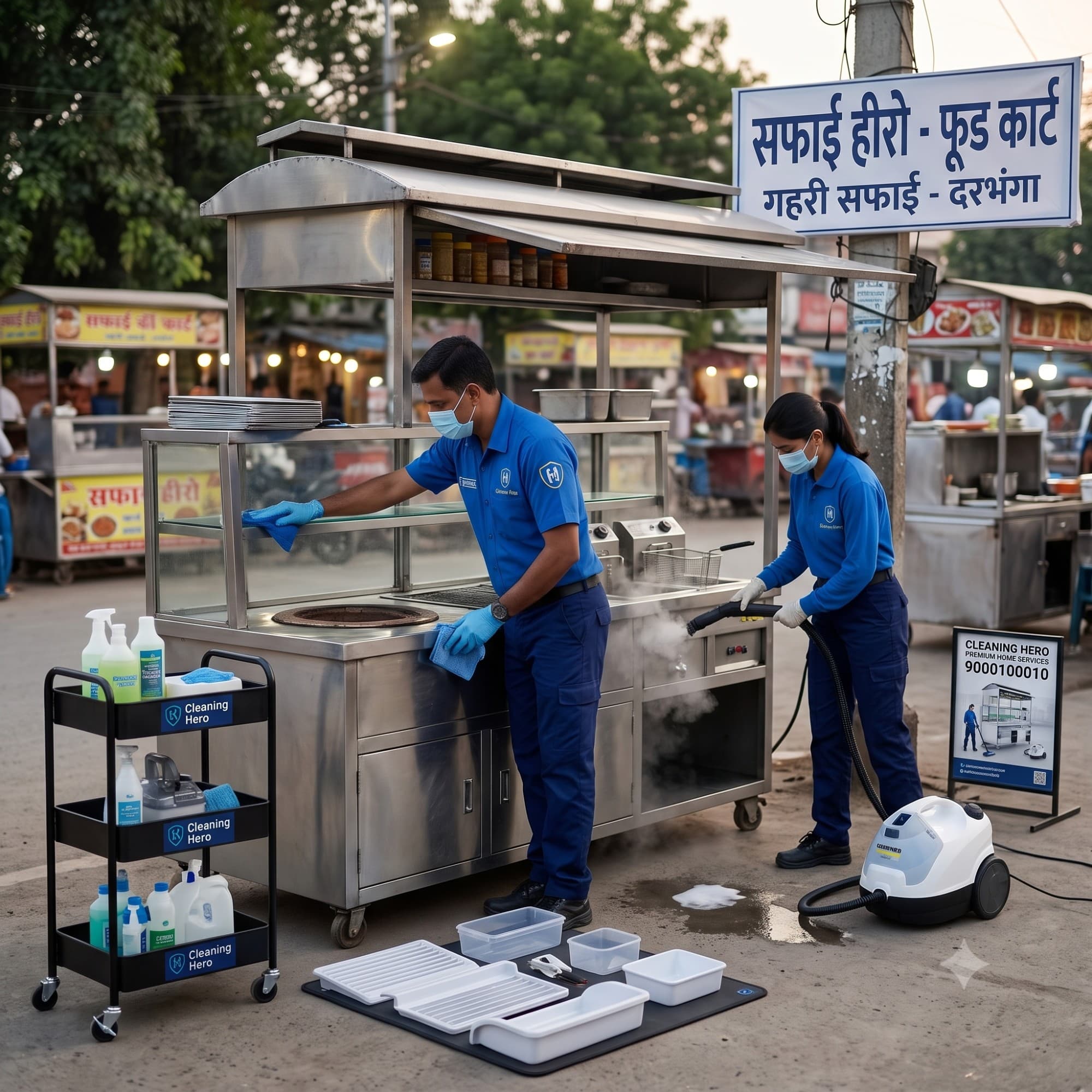 Food Cart Cleaning service in Darbhanga